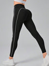 ZASUWA Female Contrast Color Stripes Leggings