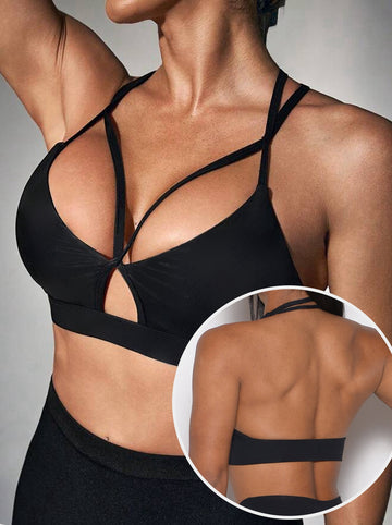ZASUWA Female Unique Hollow Out Sports Bras