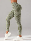 ZASUWA Female Sexy Camouflage Deep V Back Scrunch Bum Leggings