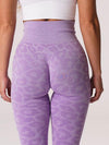 ZASUWA Female Leopard Print Scrunch Bum Seamless Leggings