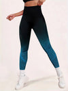ZASUWA Female Ombre Fishnet Quick-dry Scrunch Bum Leggings