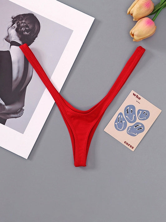 ZASUWA Femal Sexy Solid Color T-Back Panties