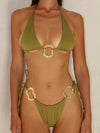 ZASUWA Female Halter With Metal  Bikini Set