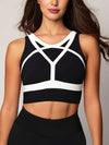 ZASUWA Female Contrast Color High-support  Yoga Sportswear
