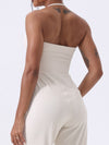 ZASUWA Female Solid Color Halterneck Jumpsuit