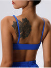 ZASUWA Female Backless Solid Color Sports Bras