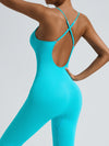 ZASUWA Female Cross Back Ribbed Jumpsuit