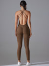 ZASUWA Female Cross Back Scrunch Bum Quick-dry Jumpsuit