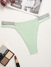 ZASUWA Female Silver ribbon Hollow Out Panties