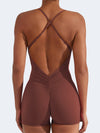 ZASUWA Female Cross Back Scrunch Bum Romper