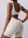 ZASUWA Female V-shaped Waist Scrunch Bum Hollow Out Romper