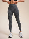 ZASUWA Female Deep V Back Scrunch Bum Seamless Leggings