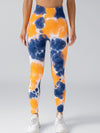 ZASUWA Female Hot Tie-dye Quick Dry Hip-lift Leggings