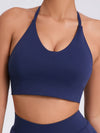 ZASUWA Female Deep U Collar Backless Sports Bras