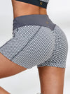 ZASUWA Female Honeycomb Pocket Peach Hip Spandex Gym Booty Shorts