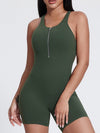 ZASUWA Female Sexy Cutout Zipper Booty Romper
