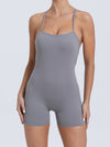 ZASUWA Female Cross Back Scrunch Bum Romper
