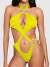 ZASUWA Female Sexy Cutout Cross One Piece