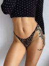 ZASUWA Female Sexy Solid Color Print T-Back Panties