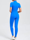 ZASUWA Female Zipper Stand Collar Jumpsuit