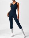 ZASUWA Female Zipper Hollow Out Jumpsuit