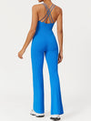 ZASUWA Female Cross Back Flare Jumpsuit