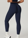 ZASUWA Female High-waisted Hip-lift Quick Dry Elastic Tight Scrunch Bum Leggings