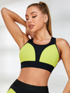 ZASUWA Female Fly Eye Contrast Color Sports Bras