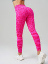 ZASUWA Female Leopard Print Elastic Tight Push Up Design Leggings