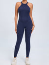 ZASUWA Female Sexy Backless Hollow Out V-shaped Waist Scrunch Bum Jumpsuit