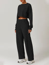 ZASUWA Female Split Backless High-waisted Casual Loose Tracksuit