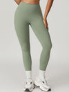 ZASUWA Female High-waisted Hip-lift Quick Dry Elastic Tight Scrunch Bum Leggings