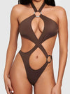 ZASUWA Female Sexy Cutout Cross One Piece