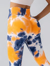 ZASUWA Female Hot Tie-dye Quick Dry Hip-lift Leggings