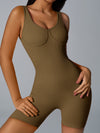 ZASUWA Female Ribbed Tummy Control Romper