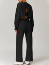 ZASUWA Female Split Backless High-waisted Casual Loose Tracksuit
