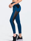 ZASUWA Female Contrast Color Mesh Leggings