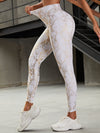 ZASUWA Female High Waist Bronzed Snakeskin Leggings