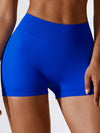 ZASUWA Female Quick-dry V-shaped Waist Scrunch Bum Spandex Gym Booty Shorts