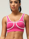 ZASUWA Female Contrast Color Cutout Sports Bras