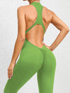 ZASUWA Female Zipper Backless Scrunch Bum Jumpsuit