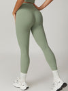 ZASUWA Female High-waisted Hip-lift Quick Dry Elastic Tight Scrunch Bum Leggings