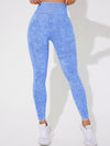 ZASUWA Female Denim Elastic Tight Hip-lift Quick Dry Leggings