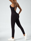 ZASUWA Female Cross Back Ribbed Jumpsuit