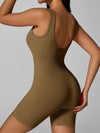 ZASUWA Female Ribbed Tummy Control Romper