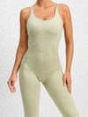 ZASUWA Female Quick-dry Cross Back Scrunch Bum Jumpsuit