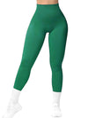 ZASUWA Female Seamless Ribbed Solid Color Quick-dry Leggings