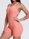 ZASUWA Female Sexy Cutout Zipper Booty Romper