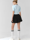 ZASUWA Female Stripe Fluffy Tennis Skirts Suit