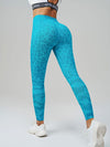 ZASUWA Female Leopard Print Elastic Tight Push Up Design Leggings